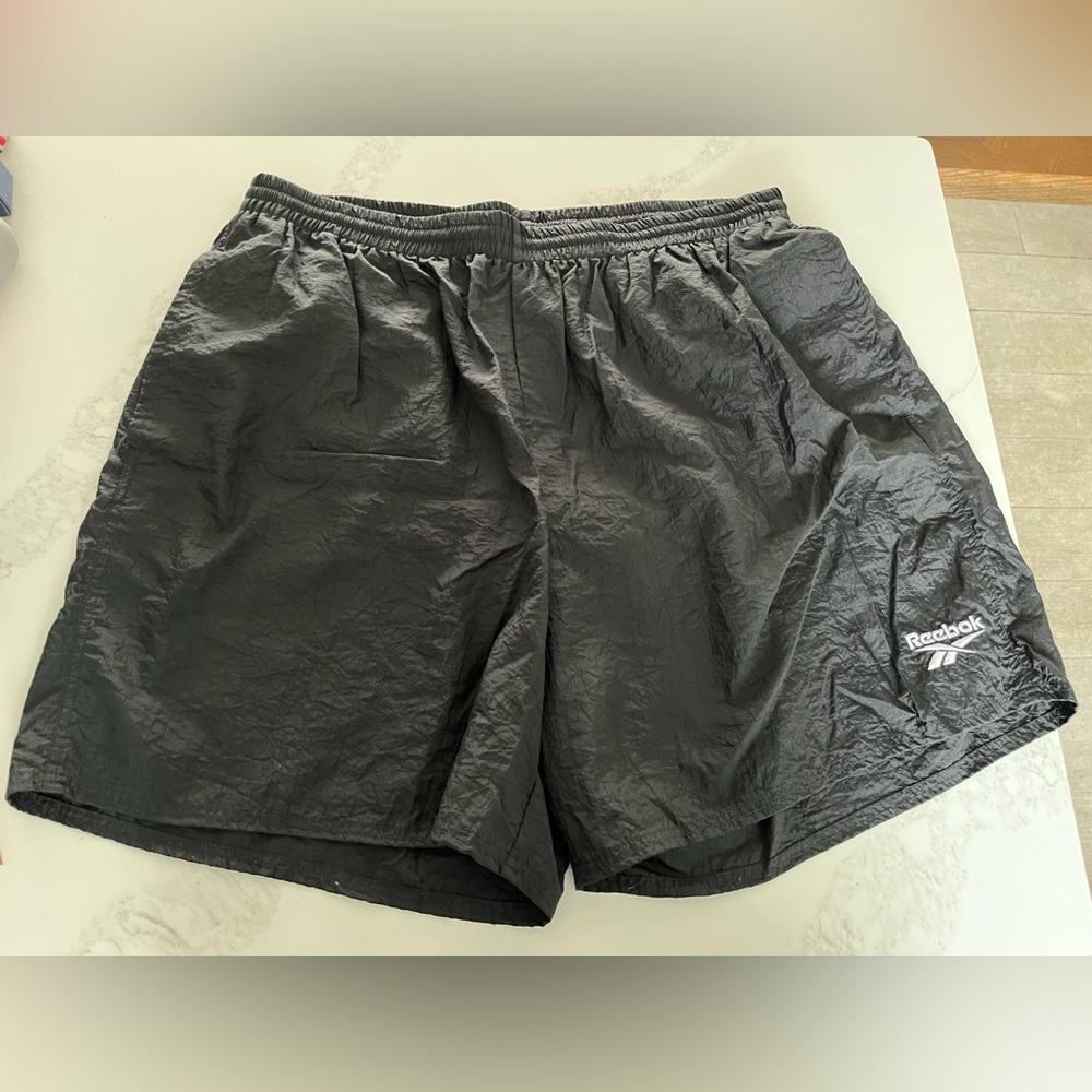 Men’s black Reebok swim trunks.  Size xxl.